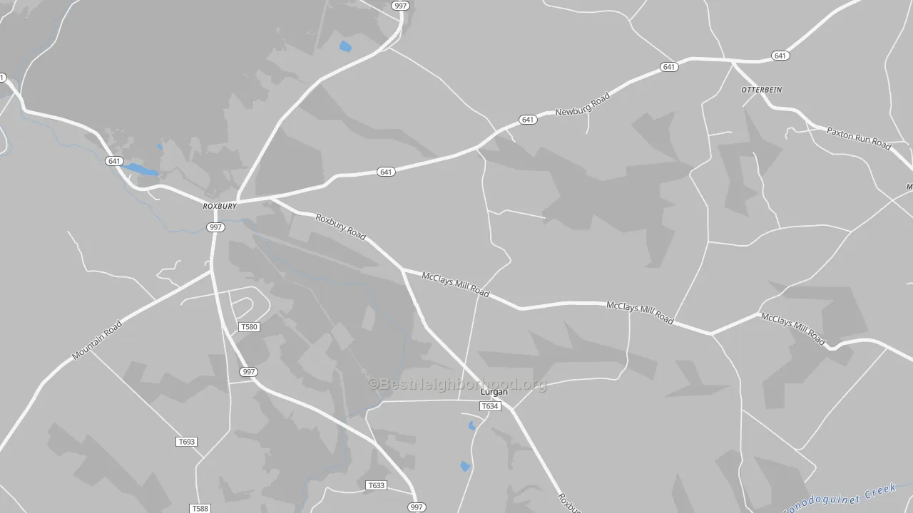 Transit Grade map of Lurgan, PA