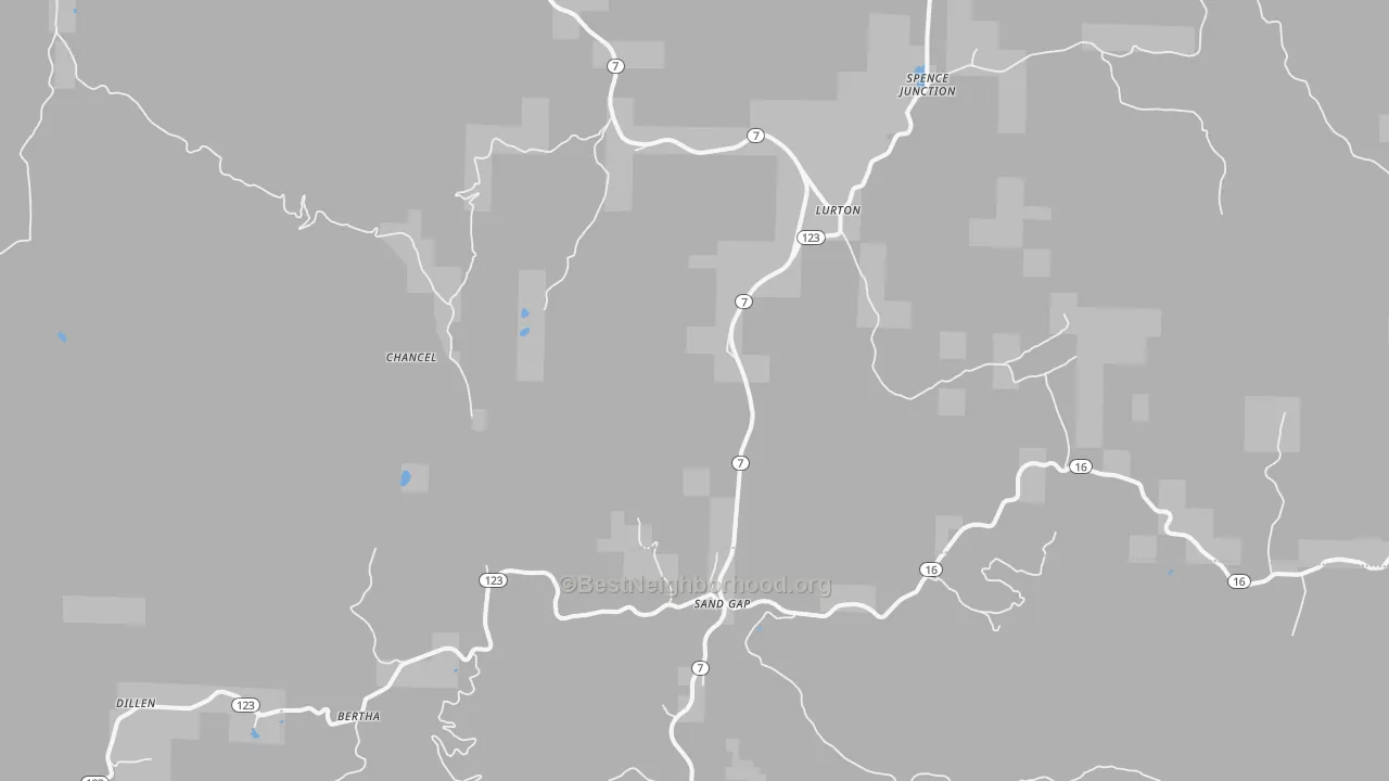 Transit Grade map of Lurton, AR
