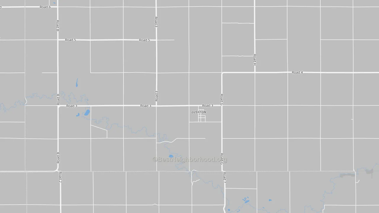 Transit Grade map of Lushton, NE