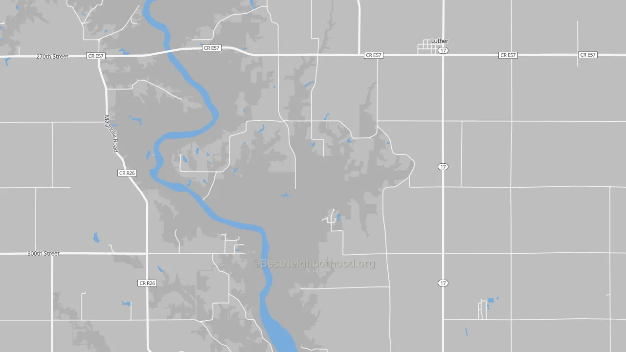 Transit Grade map of Luther, IA