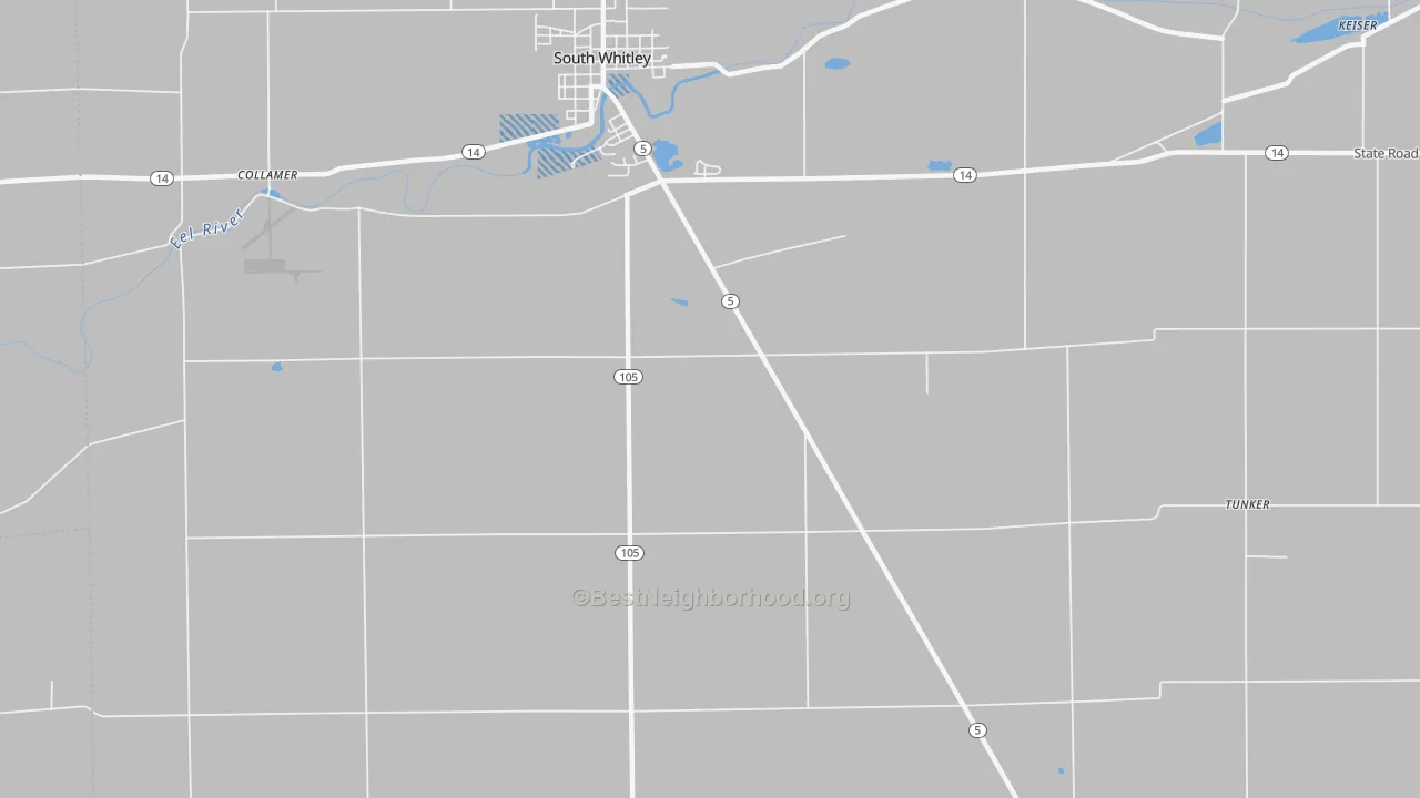 Transit Grade map of Luther, IN