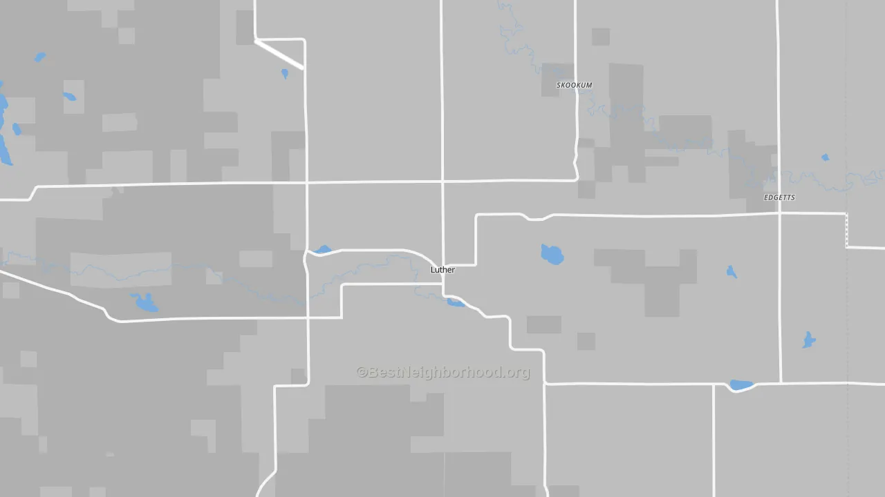 Transit Grade map of Luther, MI