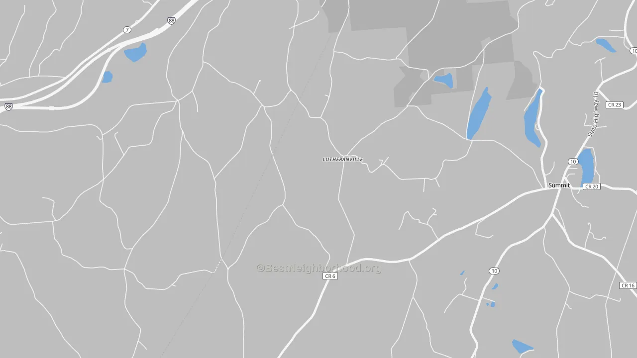 Transit Grade map of Lutheranville, NY
