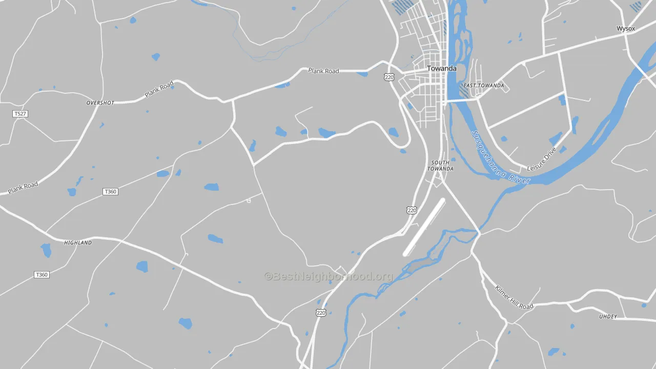 Transit Grade map of Luthers Mills, PA