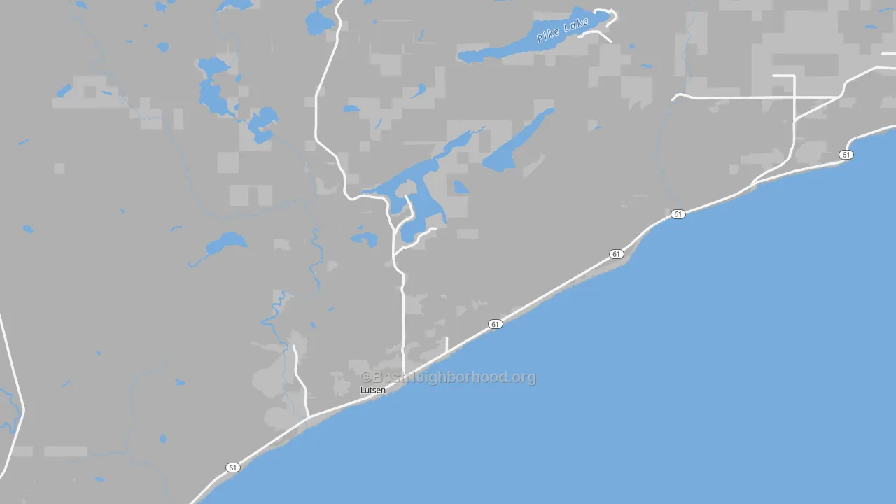 Transit Grade map of Lutsen, MN