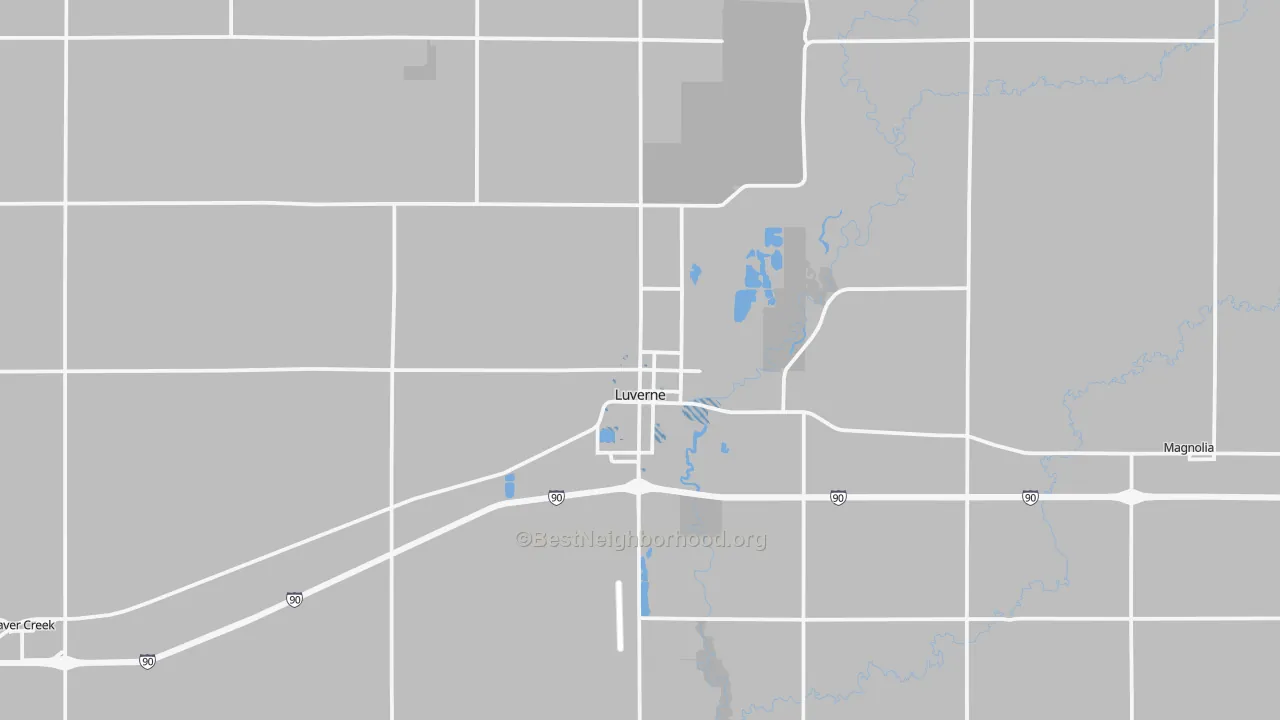 Transit Grade map of Luverne, MN