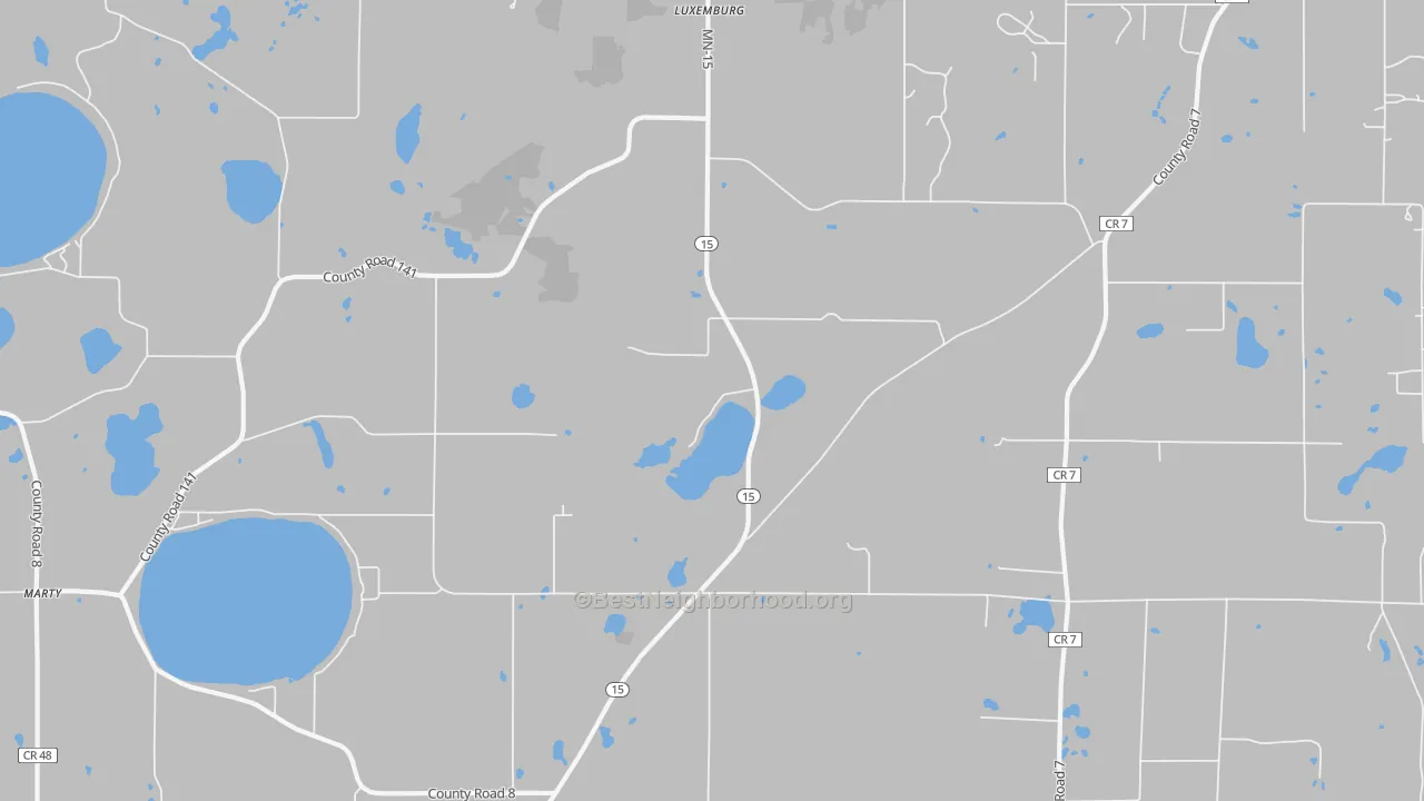 Transit Grade map of Luxemburg, MN