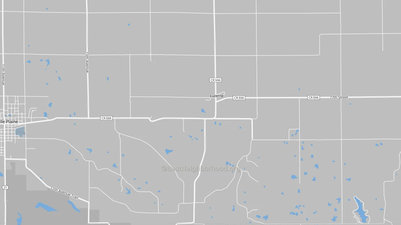 Transit Grade map of Luzerne, IA