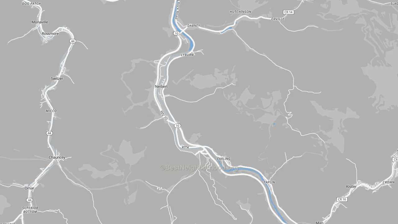 Transit Grade map of Lyburn, WV