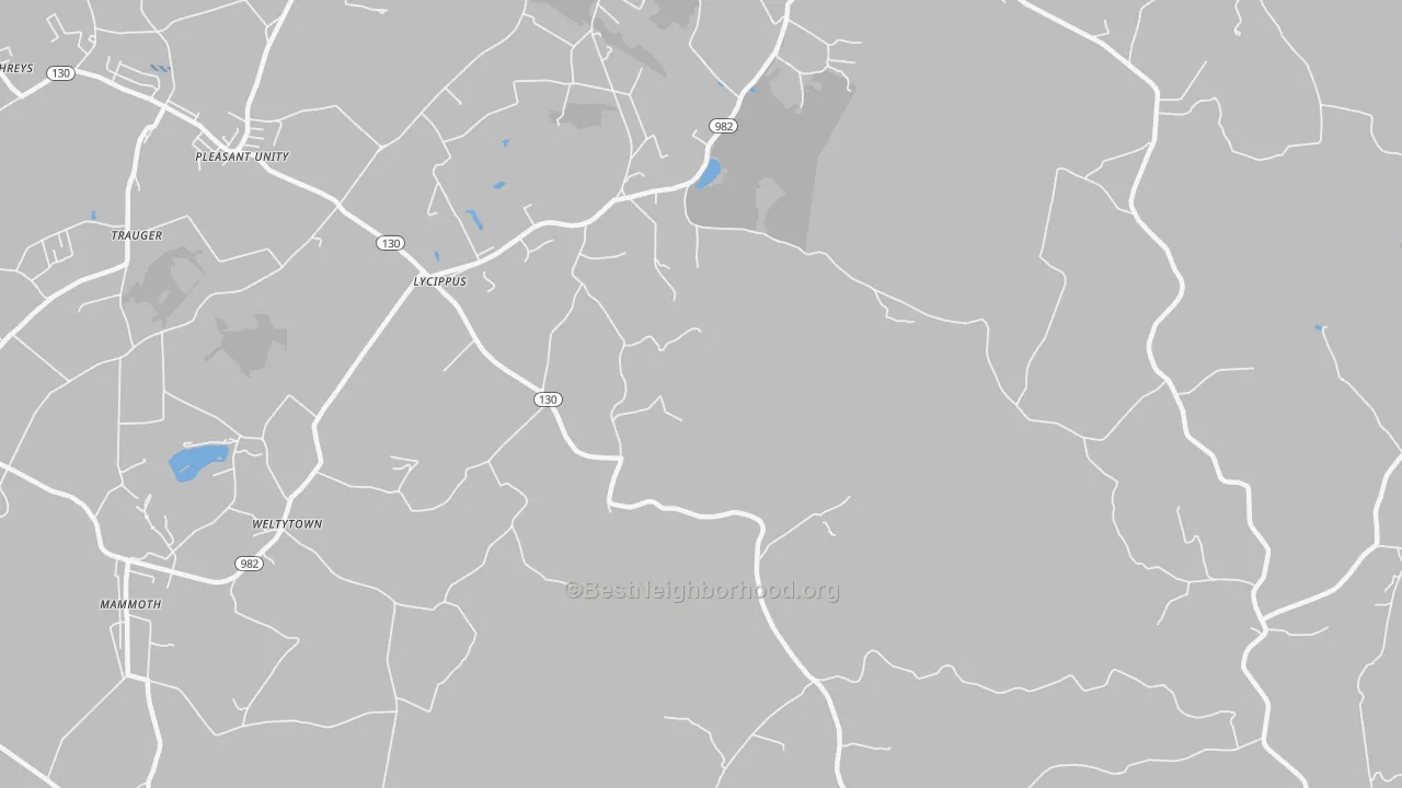 Transit Grade map of Lycippus, PA