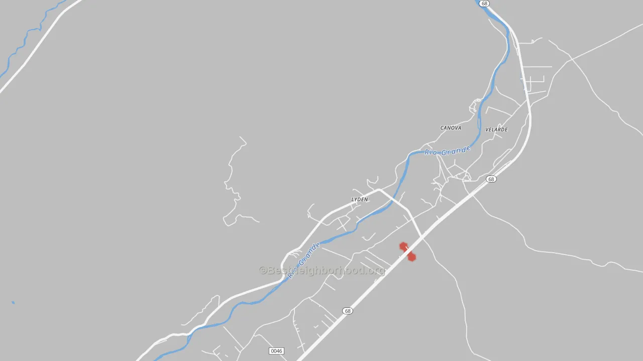 Transit Grade map of Lyden, NM