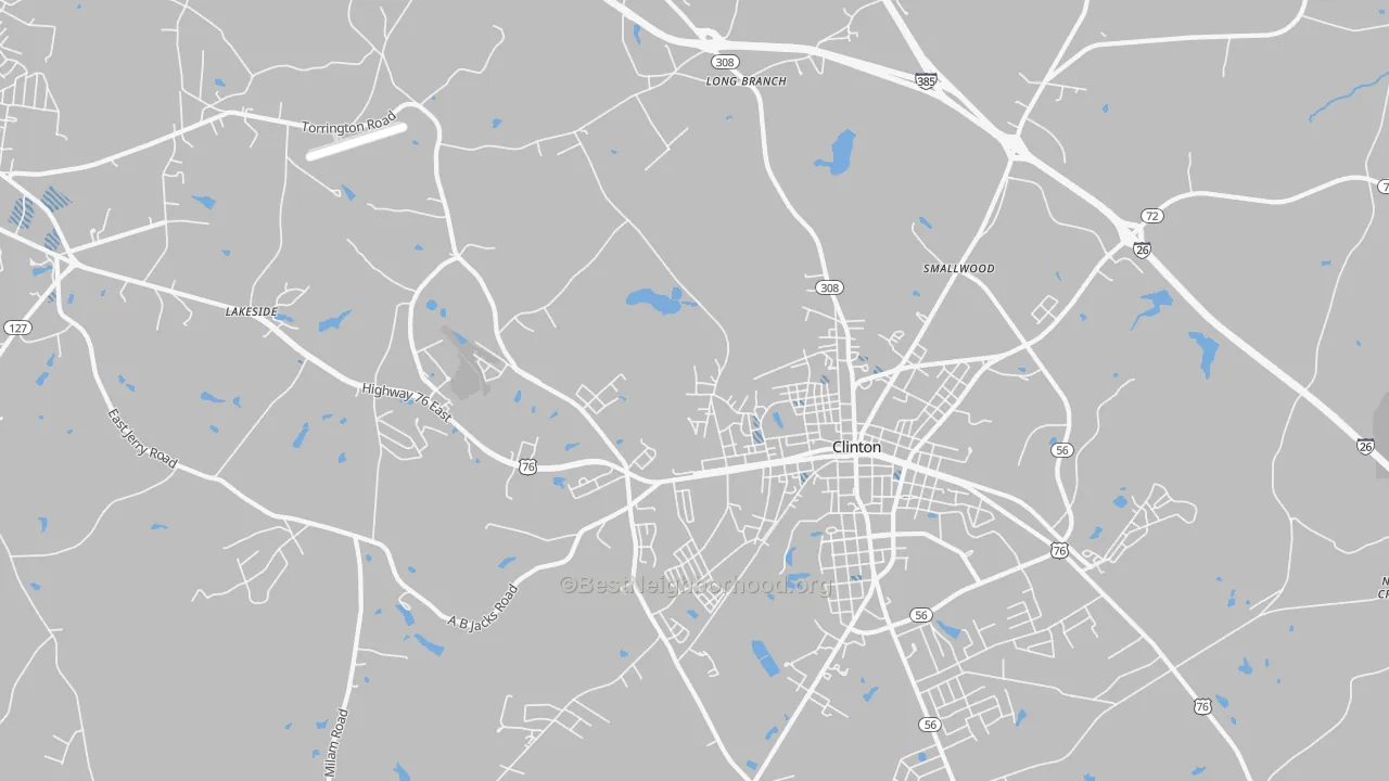 Transit Grade map of Lydia Mills, SC