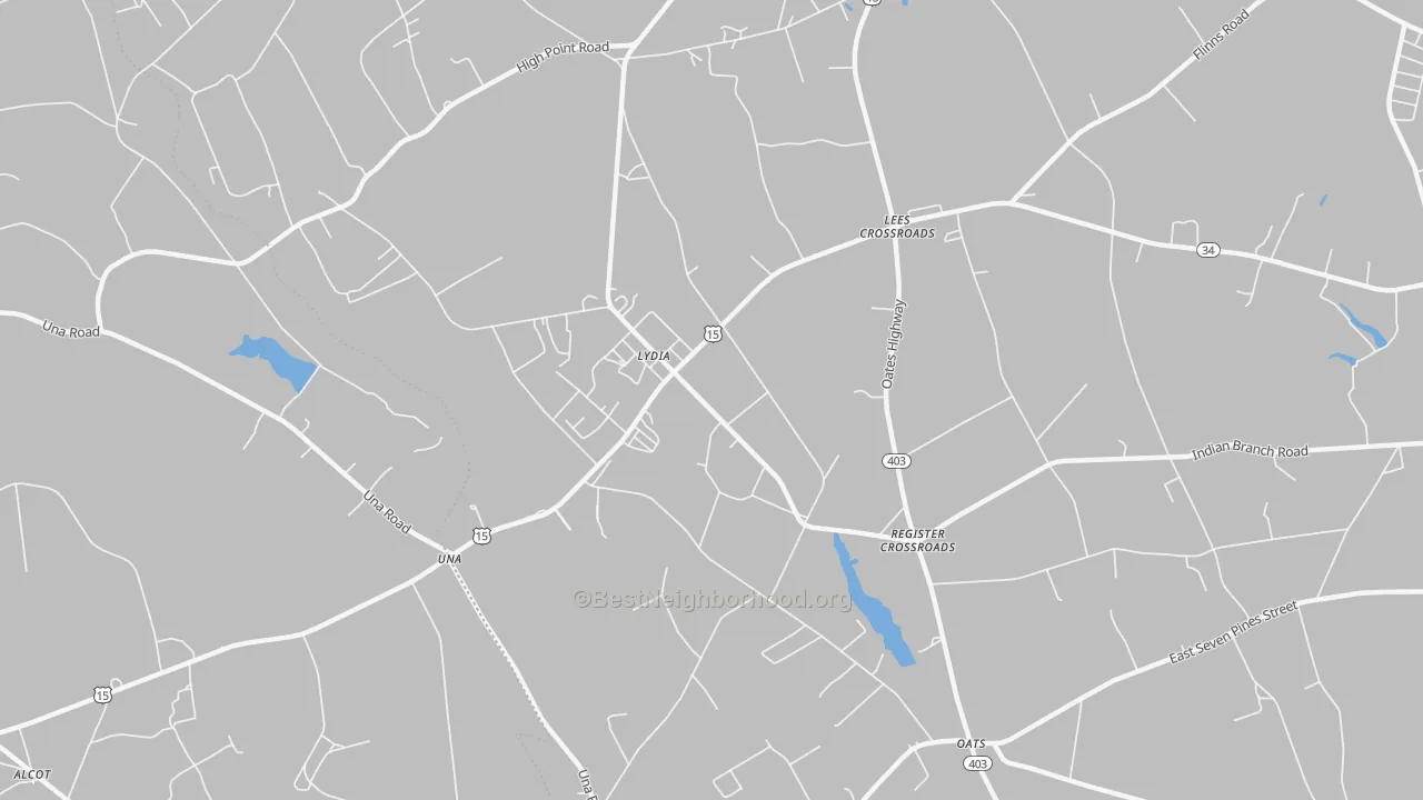 Transit Grade map of Lydia, SC