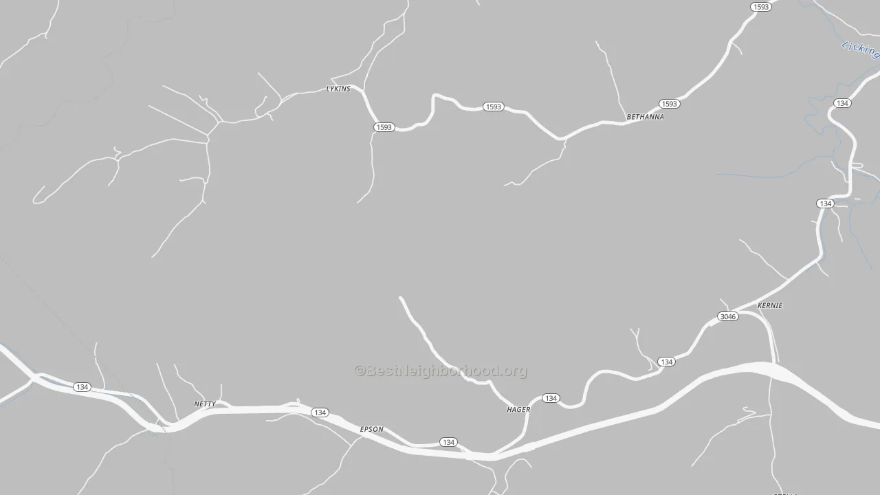 Transit Grade map of Lykins, KY
