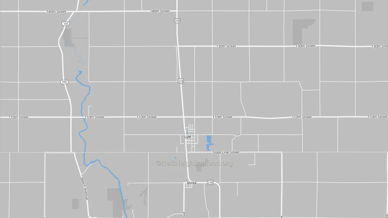 Transit Grade map of Lyle, MN
