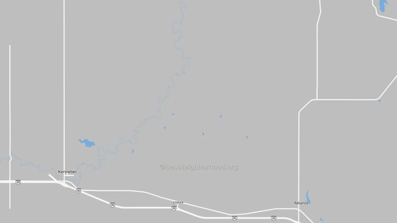 Transit Grade map of Lyman County, SD