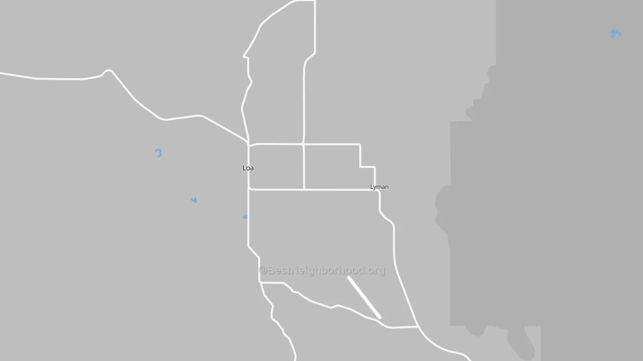 Transit Grade map of Lyman, UT