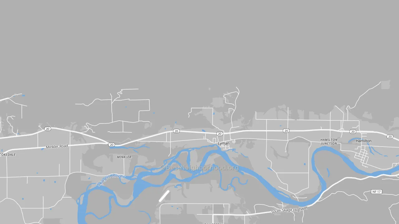 Transit Grade map of Lyman, WA