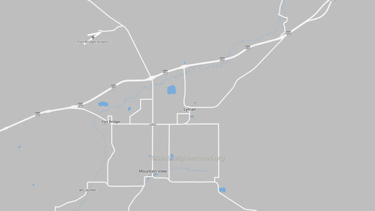 Transit Grade map of Lyman, WY