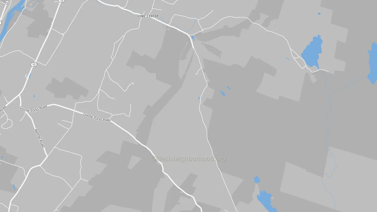 Transit Grade map of Lyme Center, NH
