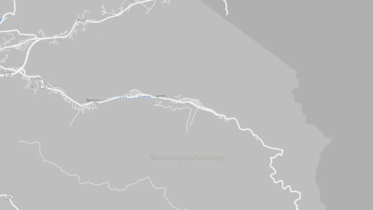 Transit Grade map of Lynch, KY