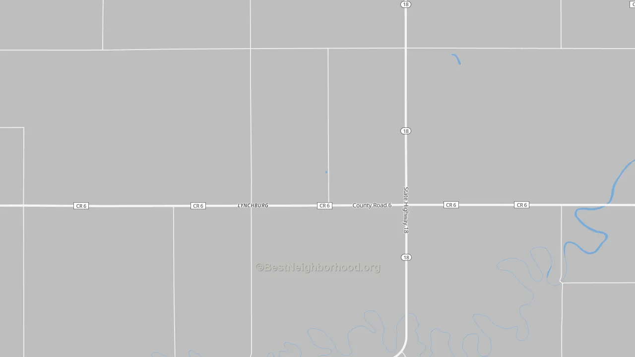 Transit Grade map of Lynchburg, ND