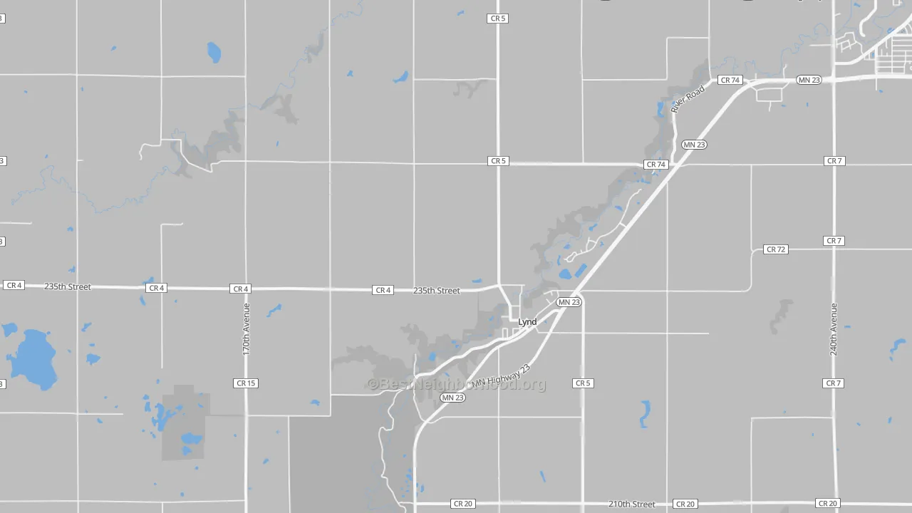Transit Grade map of Lynd, MN