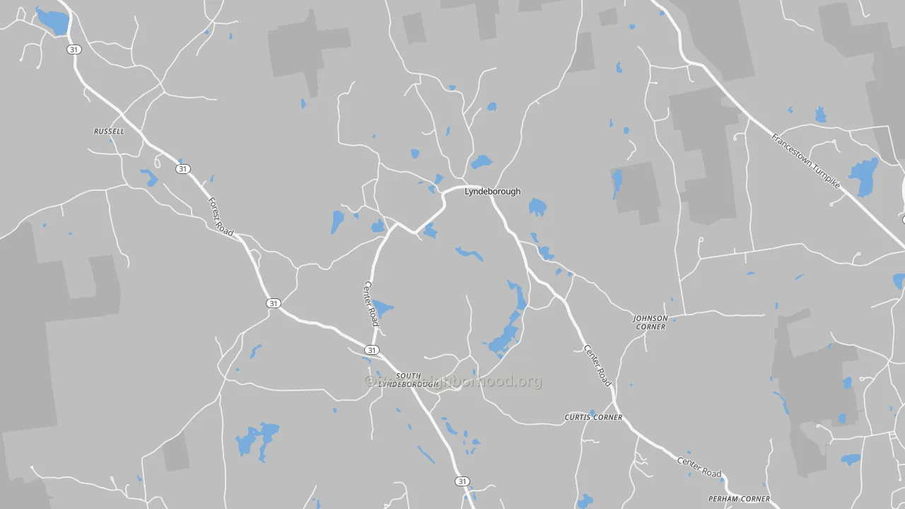 Transit Grade map of Lyndeborough, NH