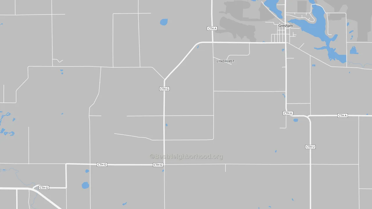 Transit Grade map of Lyndhurst, WI