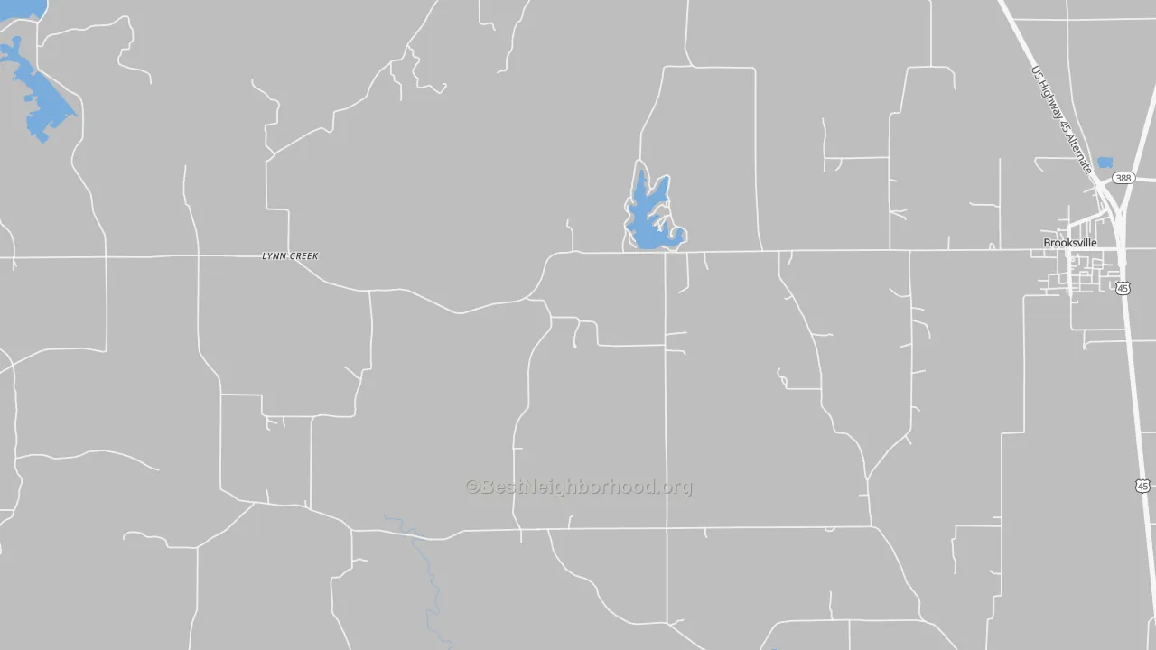 Transit Grade map of Lynn Creek, MS
