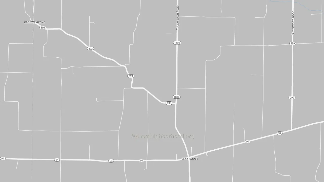 Transit Grade map of Lynn Grove, KY