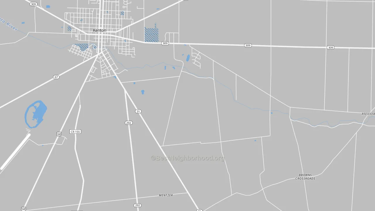 Transit Grade map of Lynn, OH