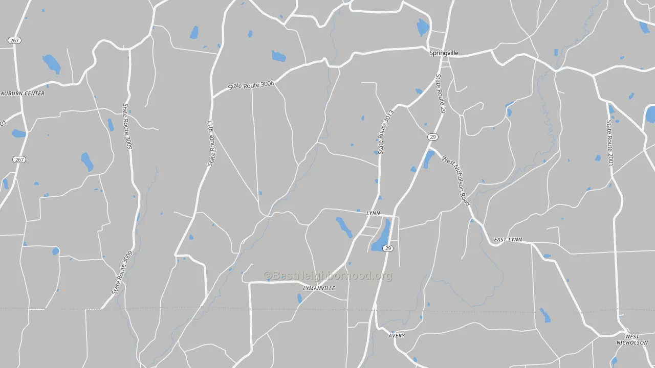 Transit Grade map of Lynn, PA