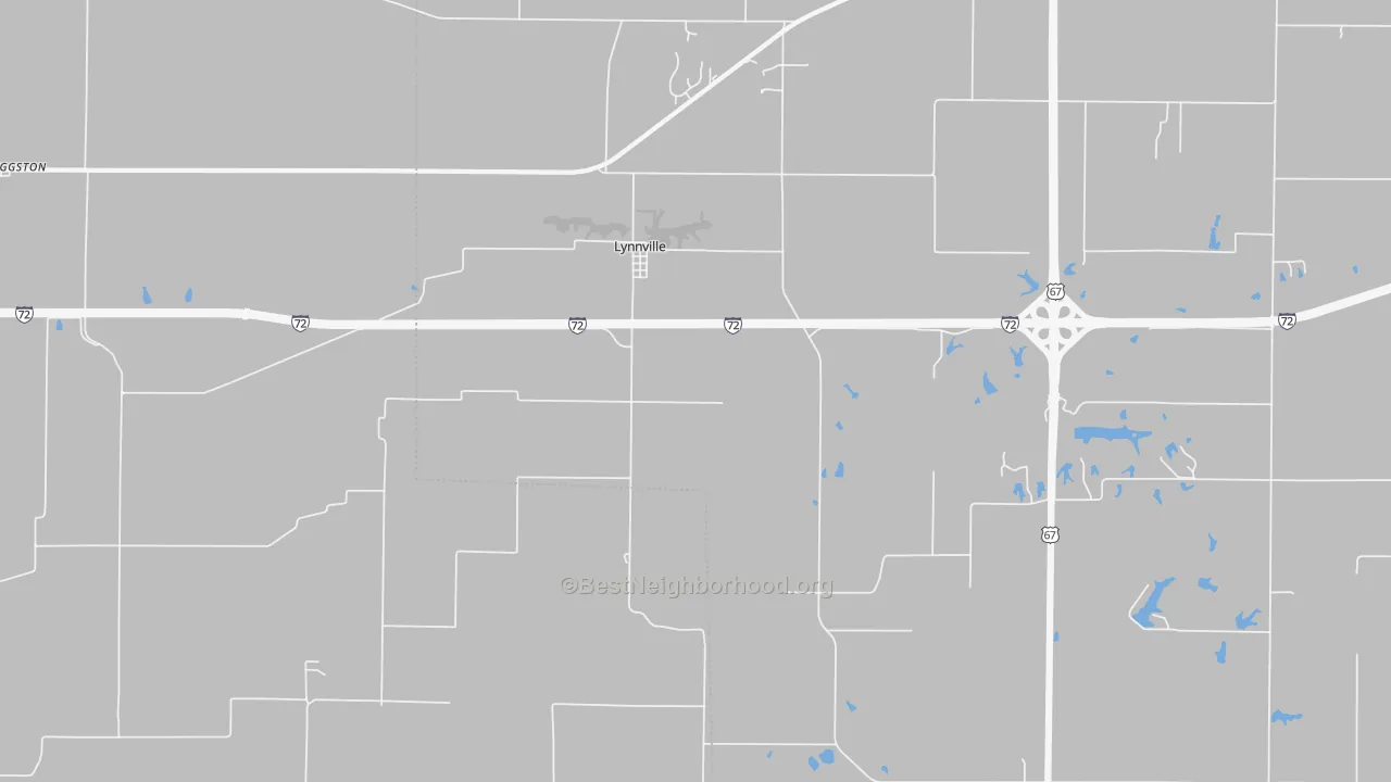 Transit Grade map of Lynnville, IL