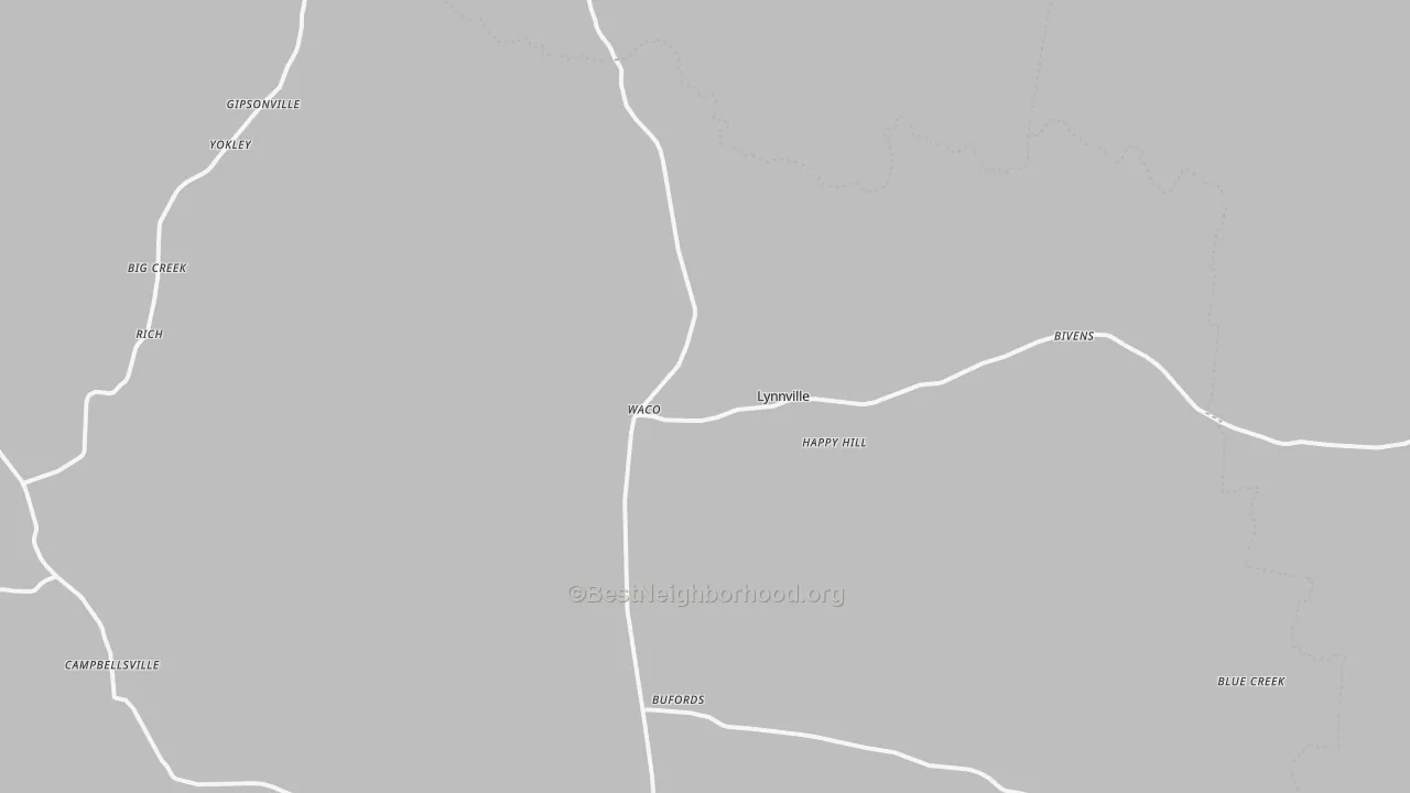 Transit Grade map of Lynnville, TN