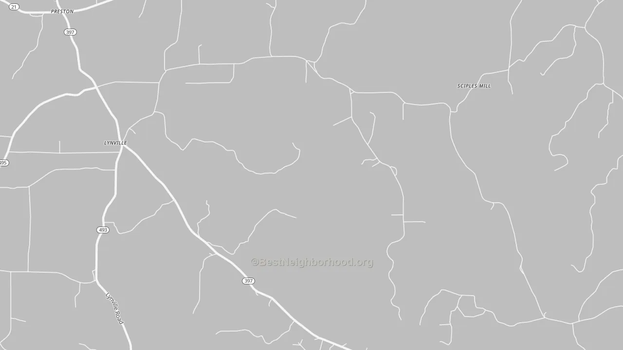 Transit Grade map of Lynville, MS