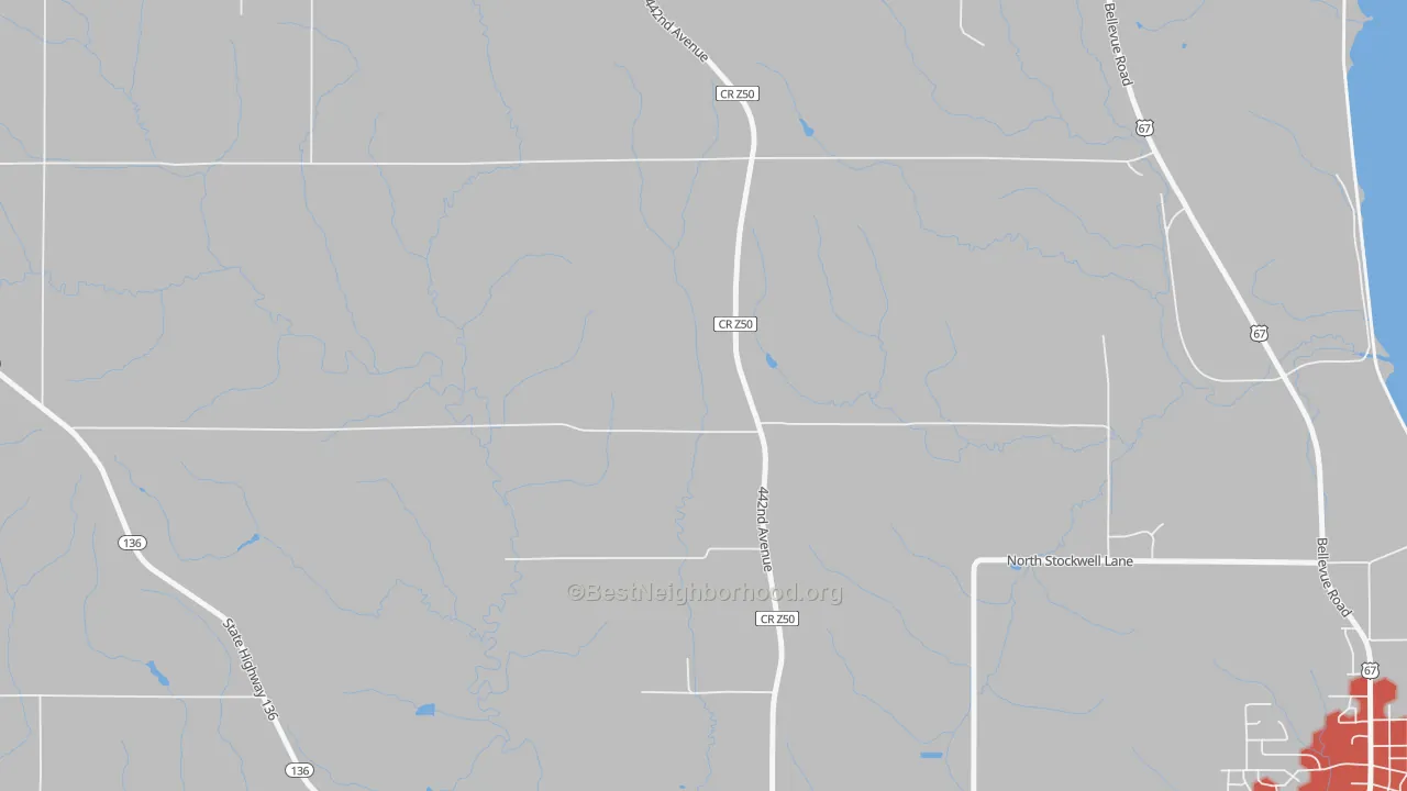 Transit Grade map of Lyons, IA