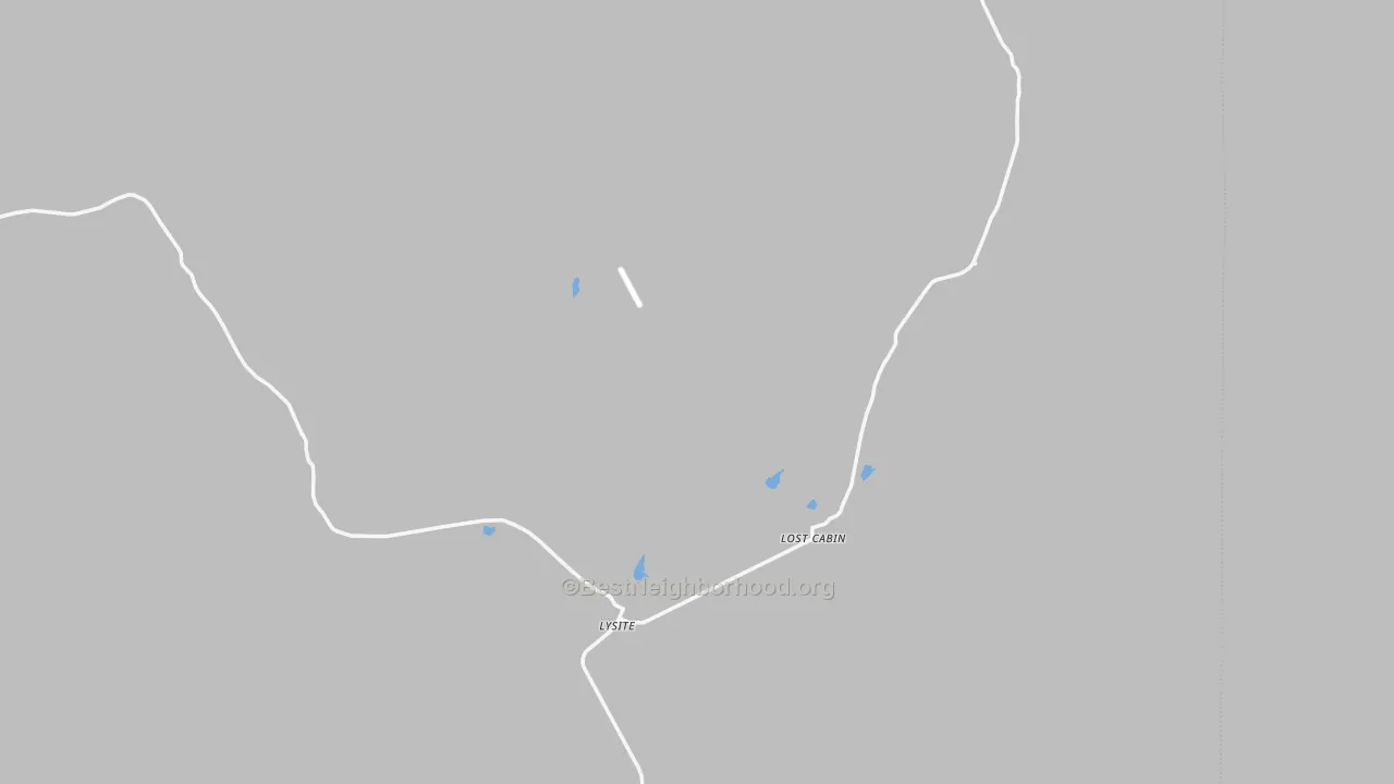 Transit Grade map of Lysite, WY