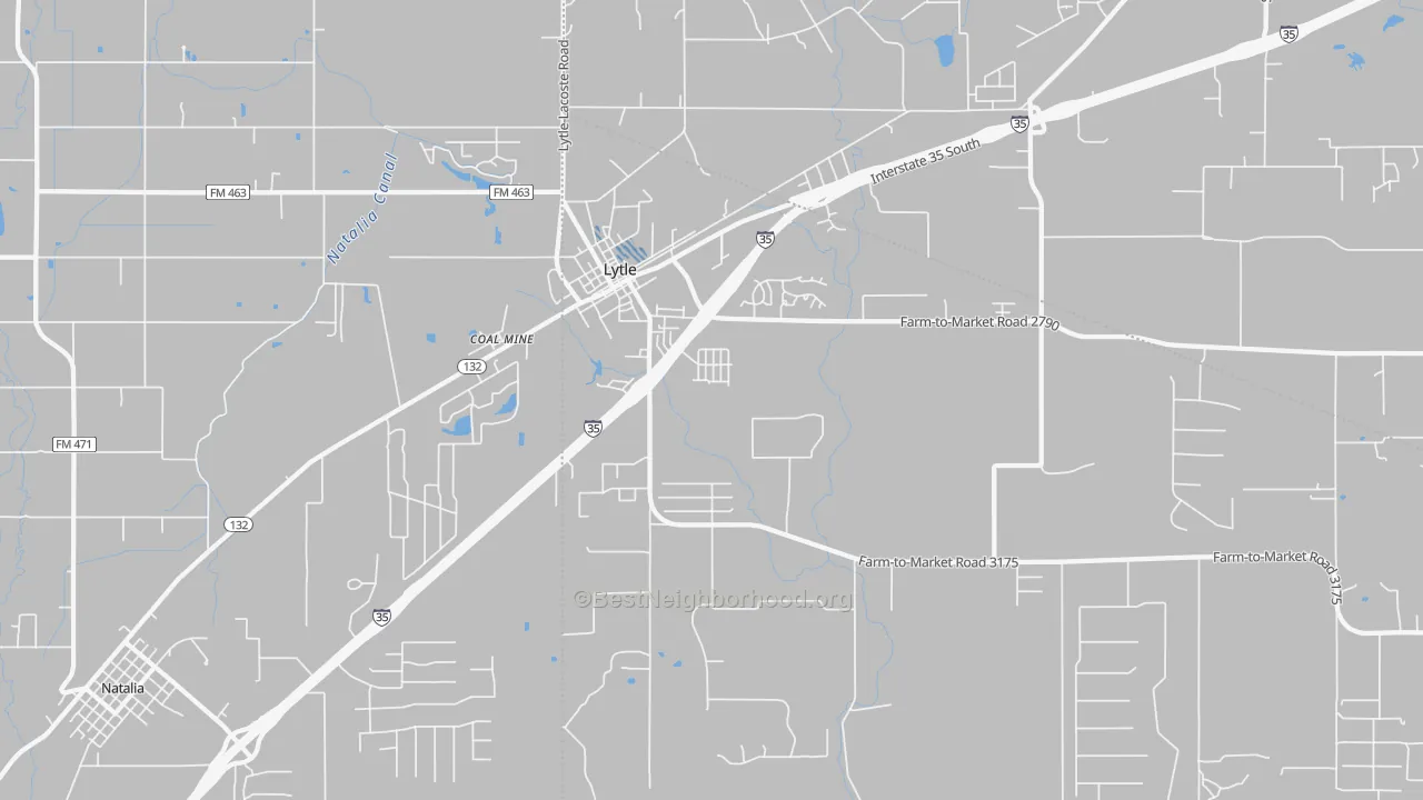 Transit Grade map of Lytle, TX