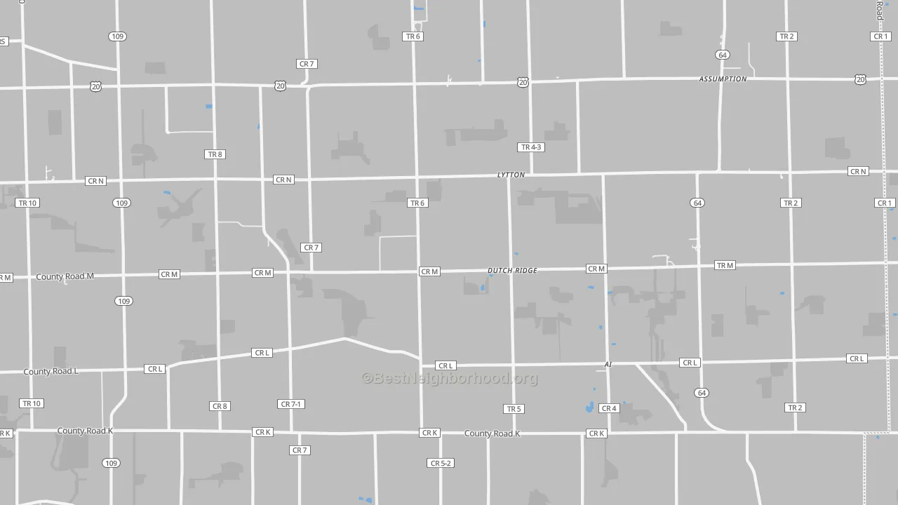 Transit Grade map of Lytton, OH