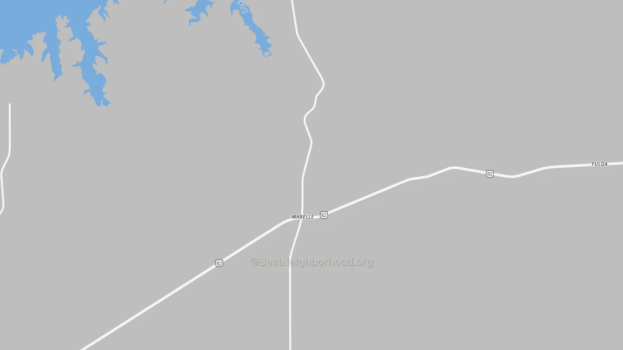 Transit Grade map of Mabelle, TX