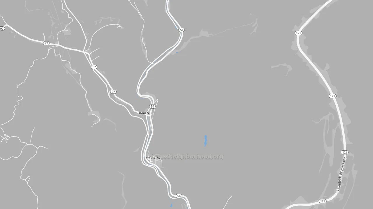 Transit Grade map of Maben, WV