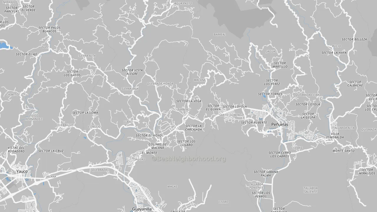 Transit Grade map of Macana, PR