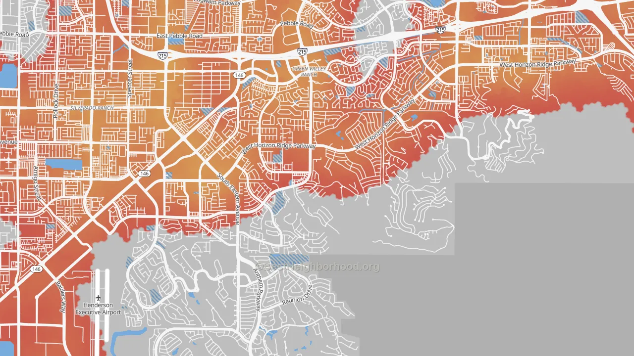 Transit Grade map of Macdonald Ranch, Henderson, NV