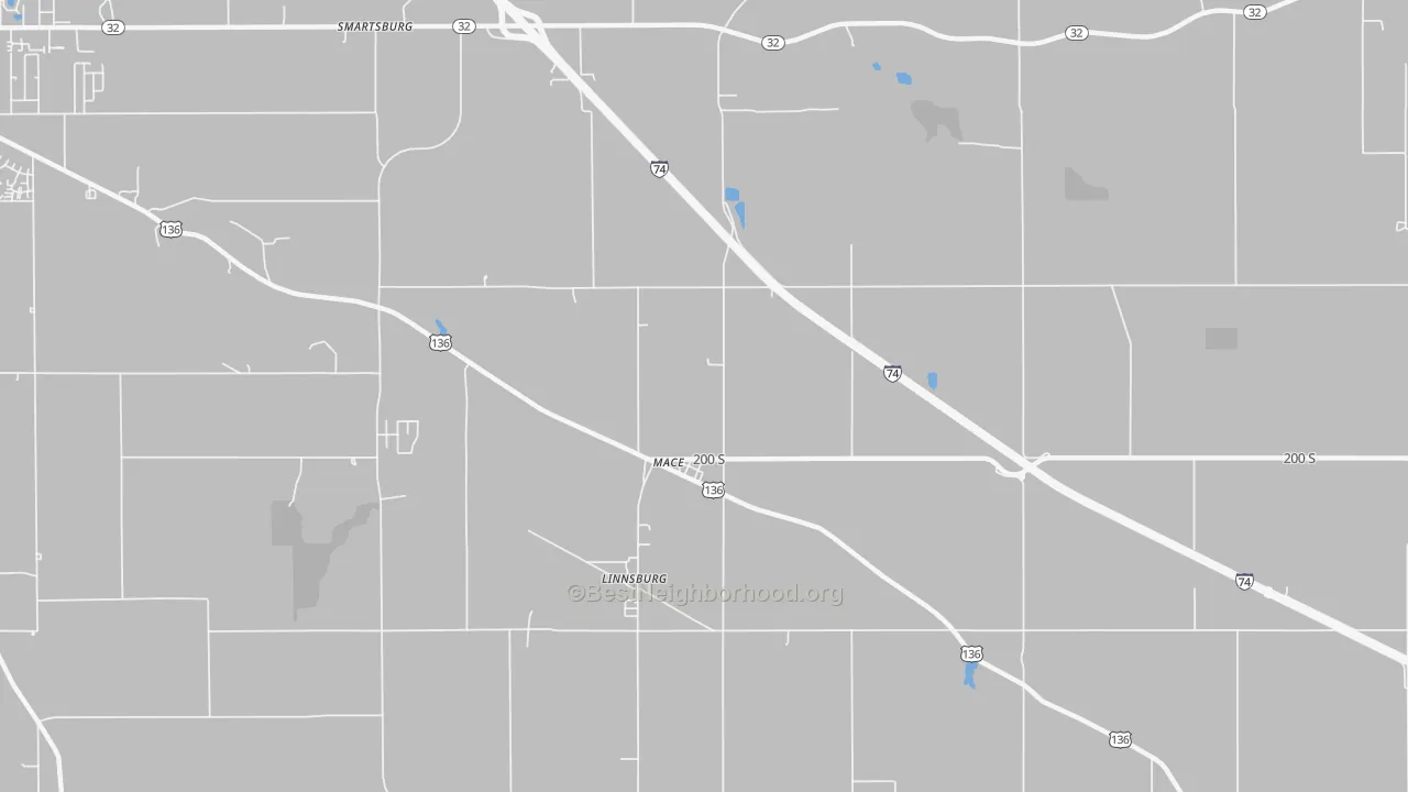 Transit Grade map of Mace, IN