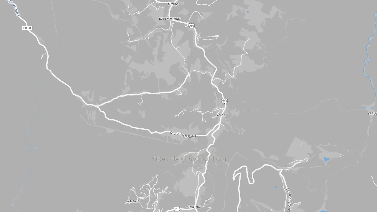Transit Grade map of Mace, WV