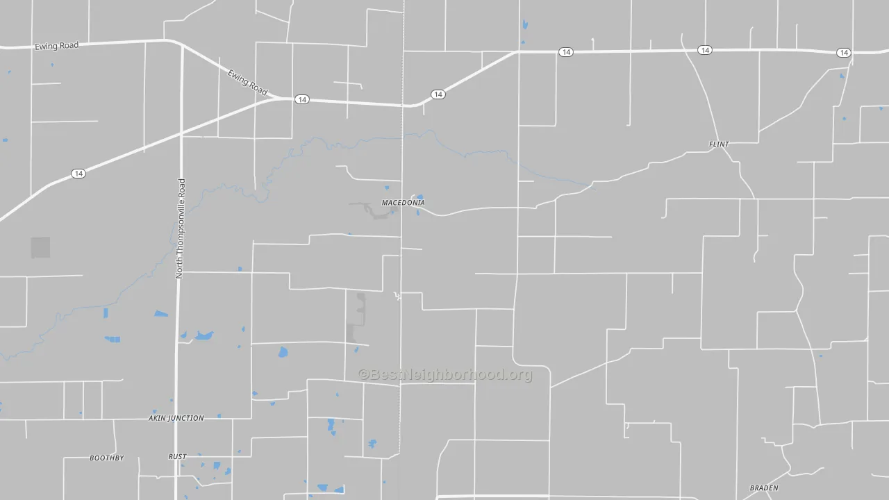 Transit Grade map of Macedonia, IL