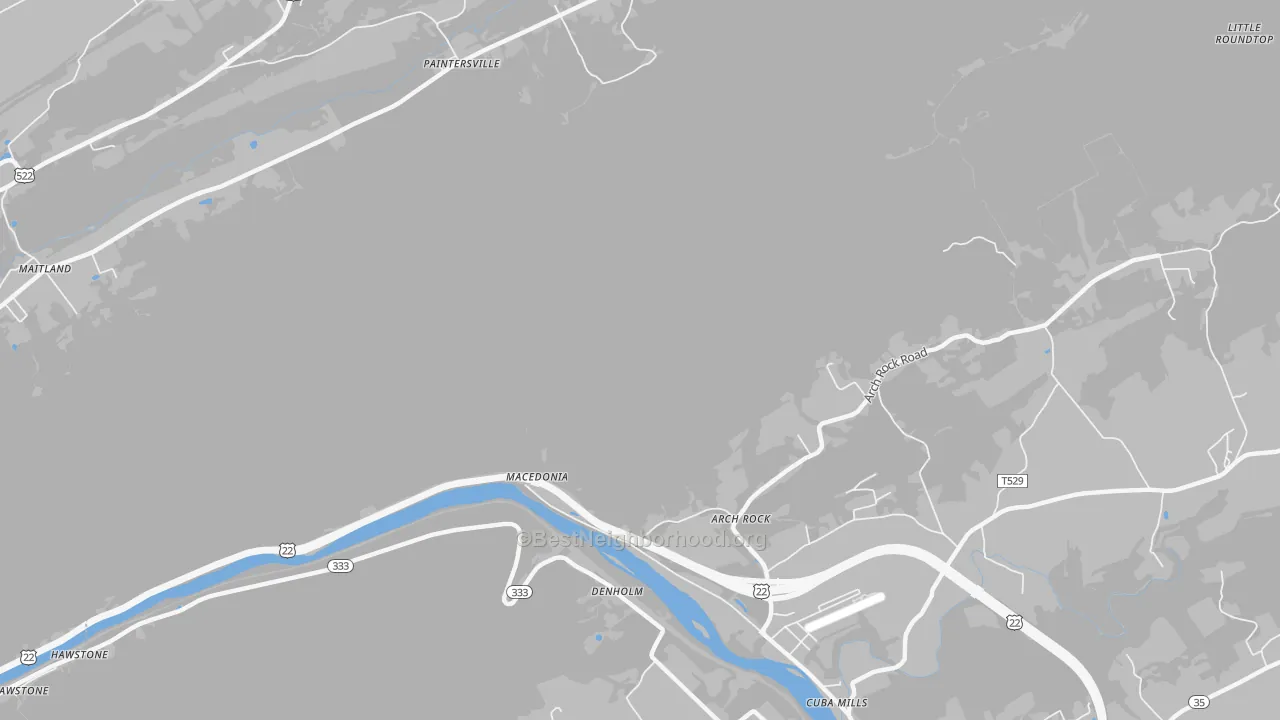 Transit Grade map of Macedonia, PA