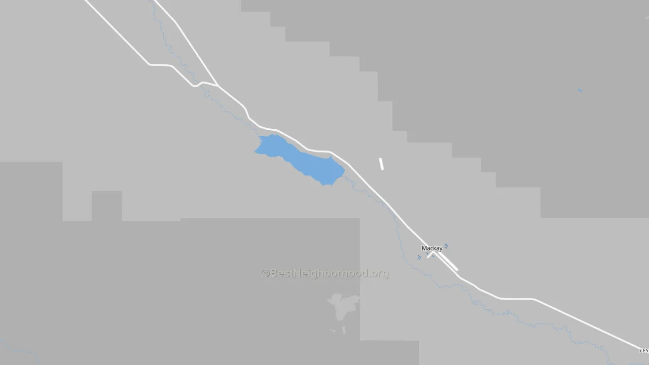 Transit Grade map of Mackay, ID