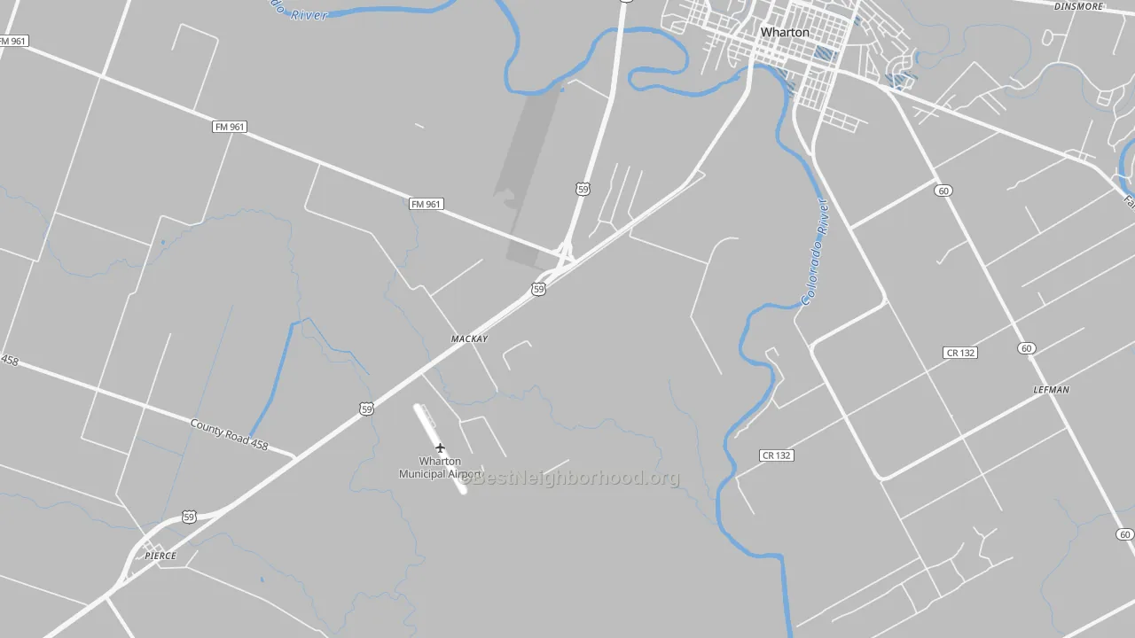 Transit Grade map of Mackay, TX